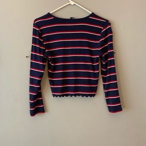 Striped long sleeve tee